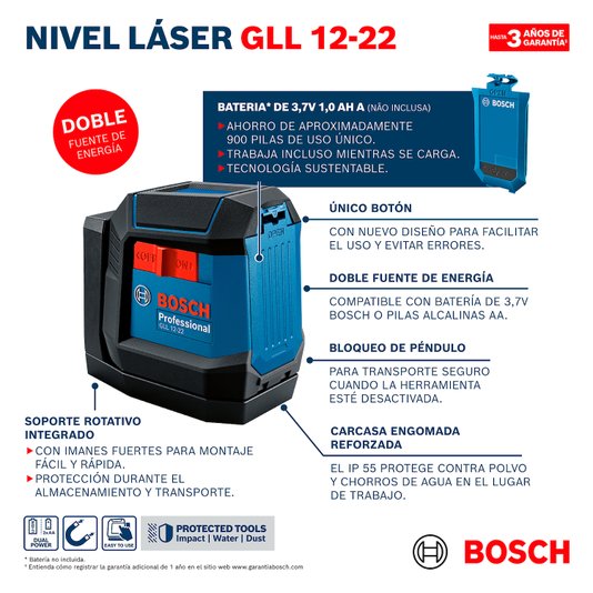 Nivel Laser Gll 1222 Bosch - 0601065220