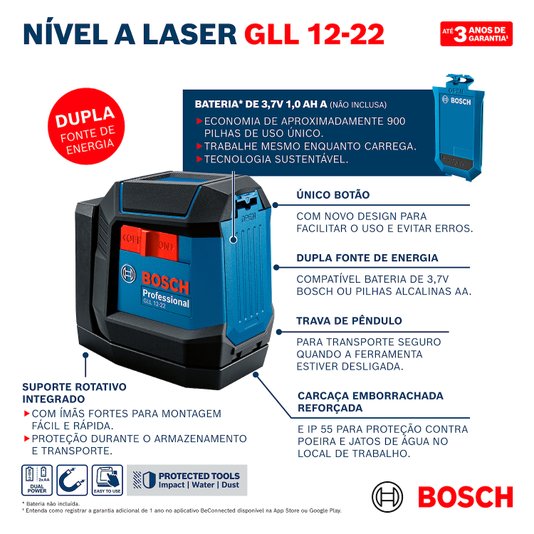 Nivel Laser Gll 1222 Bosch - 0601065220