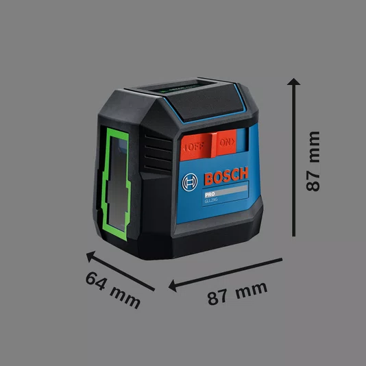 Bosch Pro Gll2Xg Nível Laser De Linhas Cruzadas Verdes + Tripé Bt120 - 06010653G1