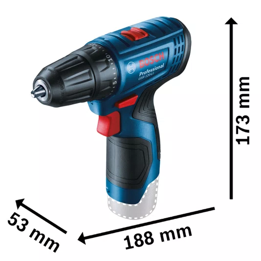 Bosch Gsr 120-Li Parafusadeira/Furadeira 12V Pro - 06019G80E5