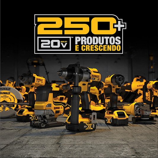 Kit Dewalt Parafusadeira/Furadeira 1/2" 20V Brushless Li-Ion + 2 Baterias 2Ah + Carregador Bivolt E Maleta - Dcd7771D2-Br