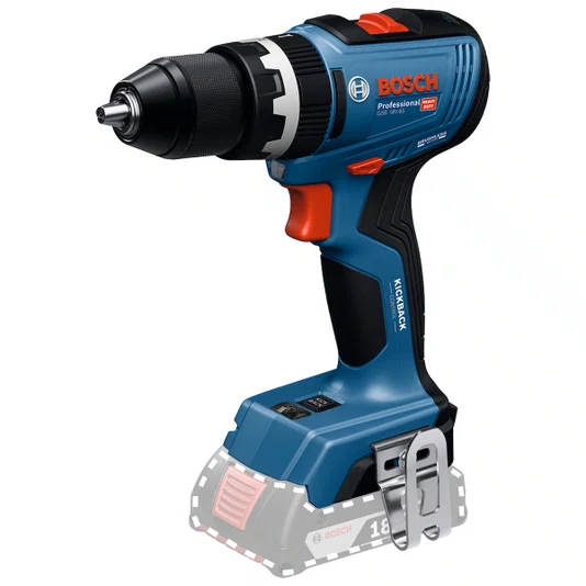 Kit Bosch Parafusadeira/Furadeira Gsb 18V-65 + 2 Baterias 2Ah + Carregador Bivolt E Maleta - 06019N31E5