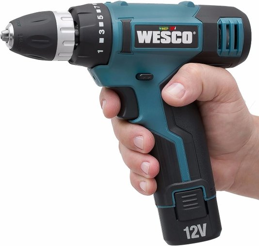 Parafusadeira/Furadeira 3/8" 10Mm C/ Bateria 12V Bivolt Ws2532 - Wesco