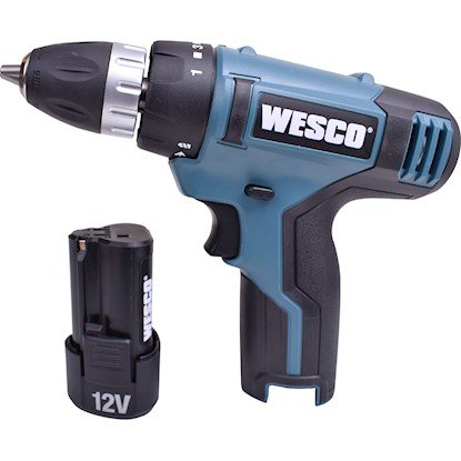 Parafusadeira/Furadeira 3/8" 10Mm C/ Bateria 12V Bivolt Ws2532 - Wesco