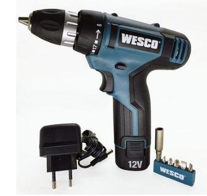 Parafusadeira/Furadeira 3/8" 10Mm C/ Bateria 12V Bivolt Ws2532 - Wesco