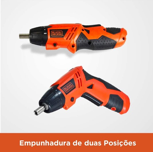 PARAFUSADEIRA A BATERIA BLACK&DECKER 4,8V BIVOLT PD500C BLACK&DECKER - PD500C
