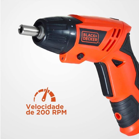 PARAFUSADEIRA A BATERIA BLACK&DECKER 4,8V BIVOLT PD500C BLACK&DECKER - PD500C