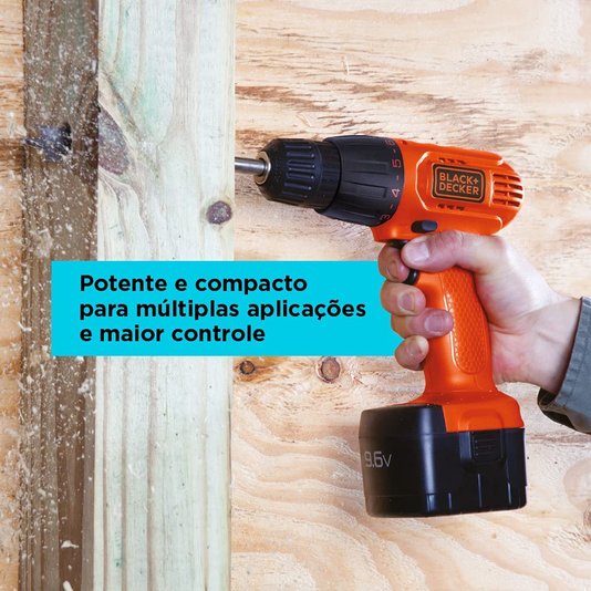 Parafusadeira B&D 9,6V Cd961 Br - Black&Decker