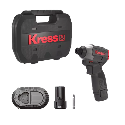 Parafusadeira De Impacto Brushless 12V 1/4" 140Nm Kub50.2 - Kress