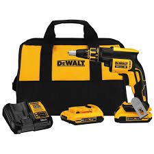 Kit Dewalt Parafusadeira Drywall 1/4" 20V Li-Ion Brushless + 2 Baterias 2Ah + Carregador E Bolsa - Dcf620D2-B2