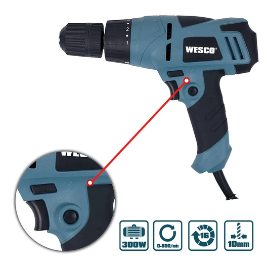 Parafusadeira/Furadeira 3/8" 220V 300W Wesco-  Ws3231