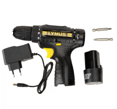 Parafusadeira Furadeira Bateria Tipo Palito 12 Volts - Lynus