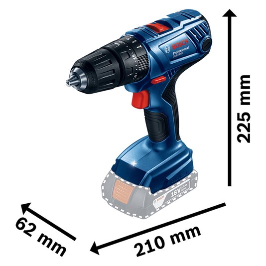 Parafusadeira Furadeira De Impacto 06019F83E3  Gsb 180-Li, 18V Sb - Bosch