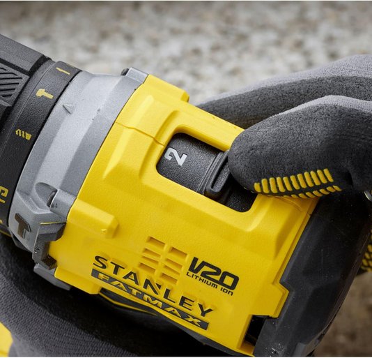 Parafusadeira/Furadeira De Impacto 1/2" 20V Li-Ion Brushless Com Maleta Stanley - Sbd715C2K-Br