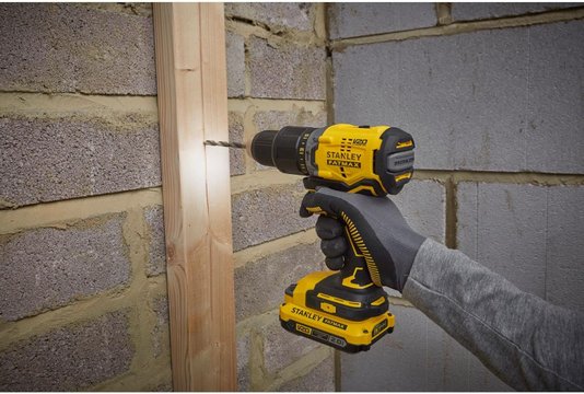 Parafusadeira/Furadeira De Impacto 1/2" 20V Li-Ion Brushless Com Maleta Stanley - Sbd715C2K-Br