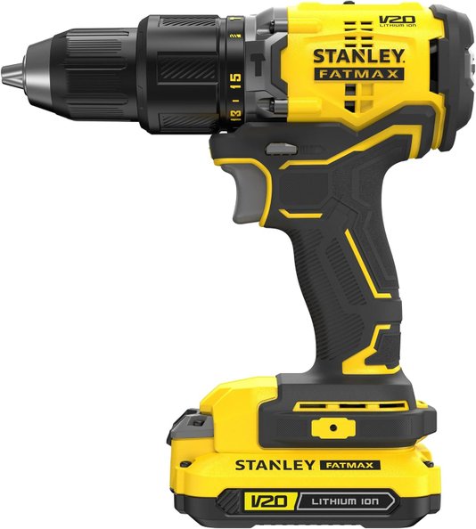 Parafusadeira/Furadeira De Impacto 1/2" 20V Li-Ion Brushless Com Maleta Stanley - Sbd715C2K-Br