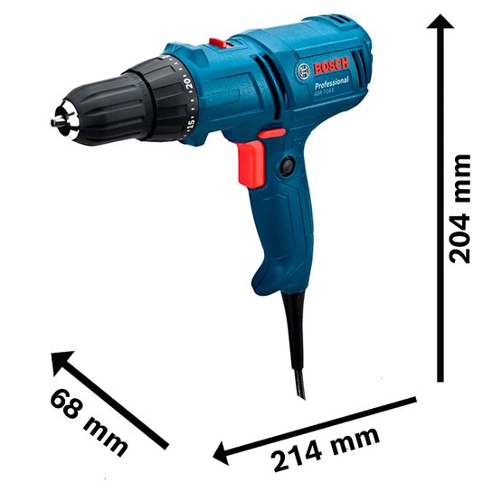 Parafusadeira/Furadeira Bosch Gsr 7-14 E 400W 220V Cabo 4M - 06014470E0