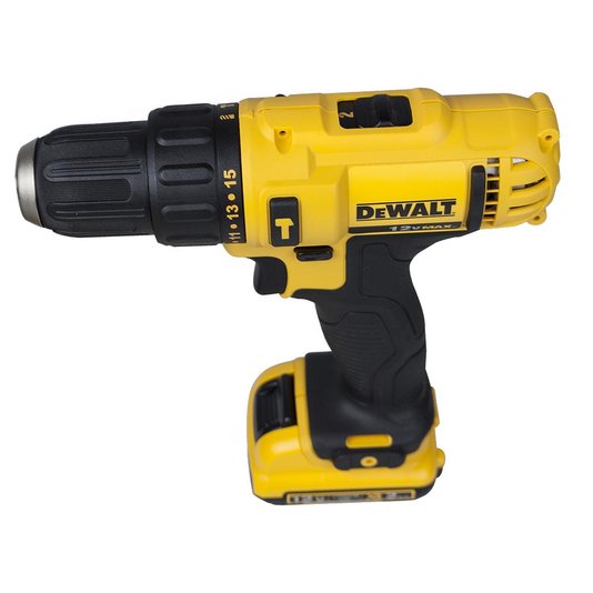 Kit Dewalt Parafusadeira/Furadeira De Impacto 3/8" 12V Li-Ion + 2 Baterias 1.3Ah E Carregador Bivolt - Dcd716D2-Br