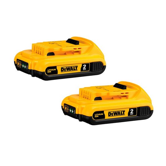 Kit Dewalt Parafusadeira De Impacto 1/4" 20V Xr Atomic Brushless + 2 Baterias 2Ah + Carregador Bivolt E Bolsa - Dcf809D2-Br