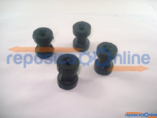 Pe De Borracha P/ Lix. Raimann Rts1/Rts2 Kit C/ 4 Unidades - Pr1Aped001