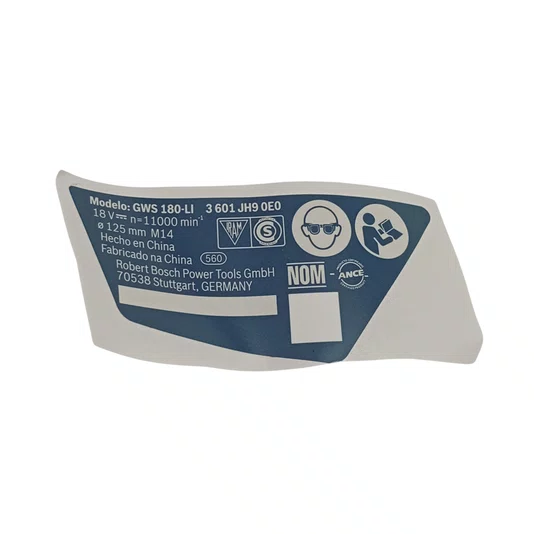1619P15794 Bosch - Placa De Identificação Para Esmerilhadeira Gws 180-Li