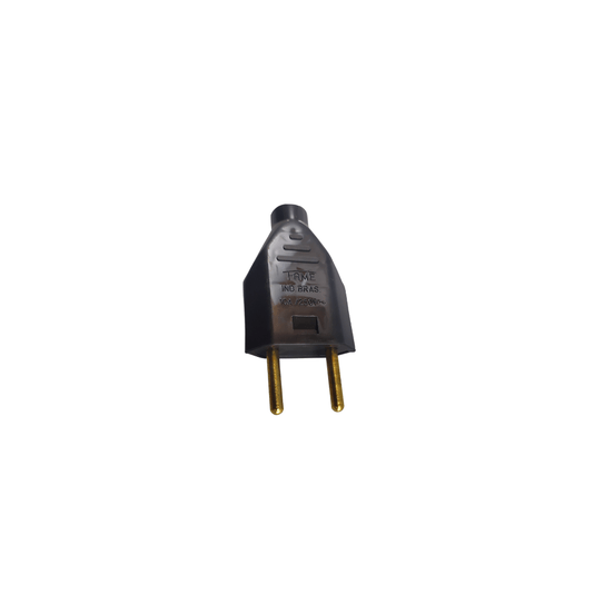 Plugue Pad 2P Macho 10A Preto Fame - 8321400