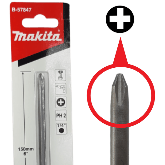 Ponta  Bits Longa Ph2-150 - B-57847 - Makita