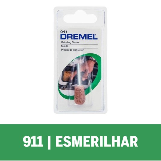 Ponta Montada Conica Oxido De Aluminio 11,1Mm 7/16" Dremel - 911 - 2615000911