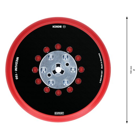 Prato Autoaderente Para Lixadeira Excêntrica Bosch Expert 150Mm 2608900007
