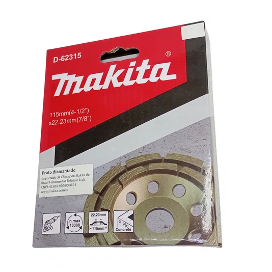 Makita Prato Diamantado Com Segmento Duplo 115X22.23Mm - D-62315