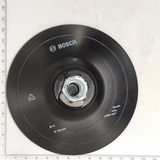Prato P/ Lixar Tecido Auto Aderente Porca M14 125Mm Bosch - 2608601077