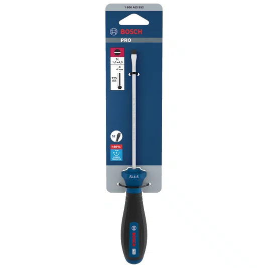 Bosch Chave De Fenda Sl1.0X4.5 125Mm Pro - 1600A039S2