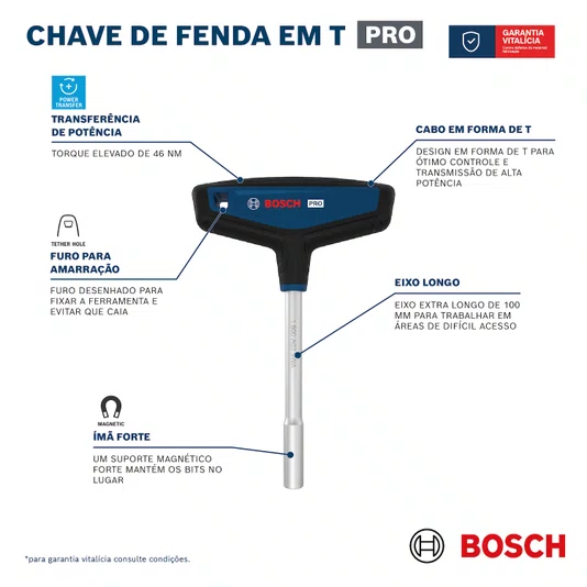 Pro Chave T Para Ponteiras Pro 1600A039Pt000