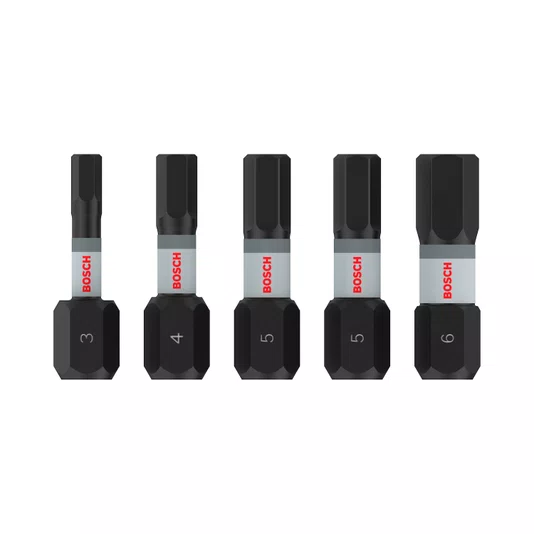 Bosch Kit De Bits Allen 25Mm Pro Impact Com 5 Peças - 2608521U59