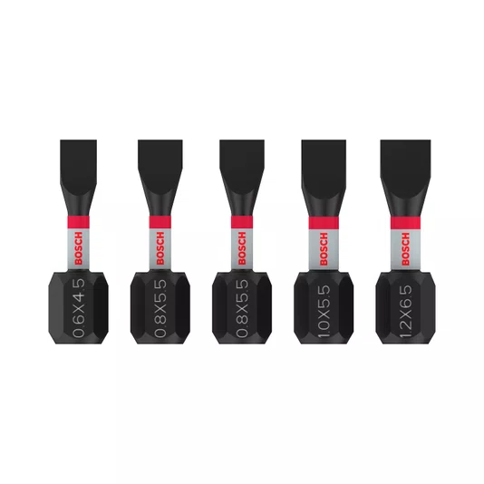 Bosch Kit Bits De Fenda/Sl Pro Impact 25Mm Com 5 Peças - 2608521U60