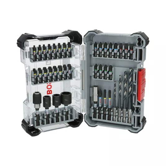 Bosch Kit De Bits Pro Impact E Brocas Para Metal Com 40 Peças - 2608521U86