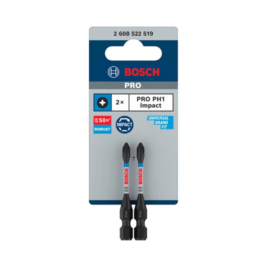 Bosch 2 Bits Phillips Ph1 55Mm Pro Impact - 2608522519