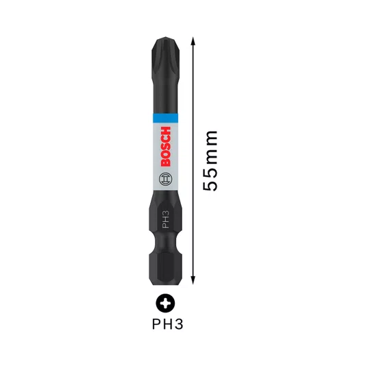 Bosch 2 Bits Phillips Ph3 55Mm Pro Impact - 2608522521