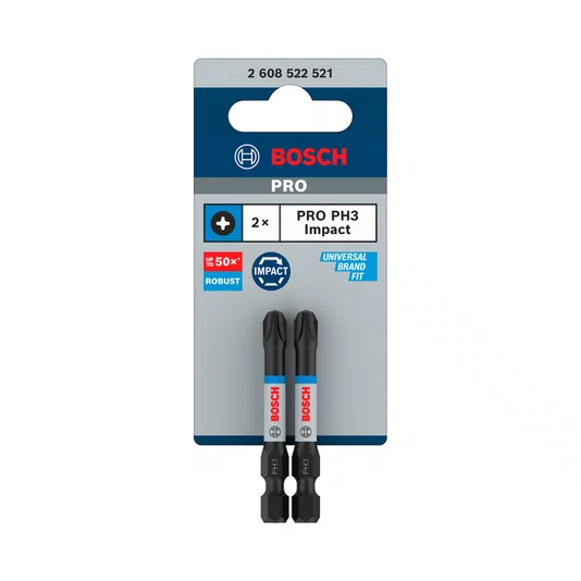 Bosch 2 Bits Phillips Ph3 55Mm Pro Impact - 2608522521