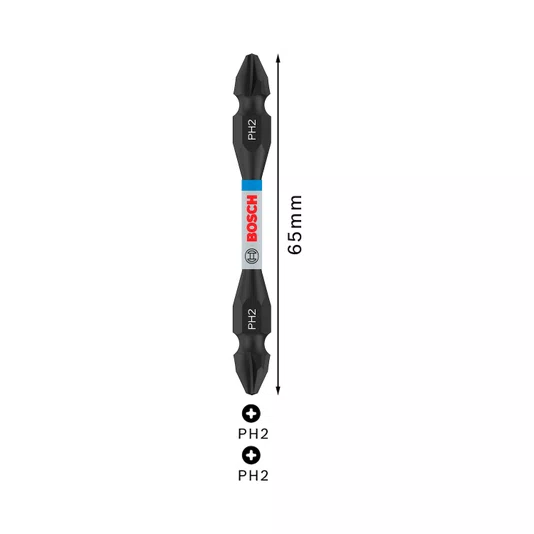 Bosch Bit Philips De Ponta Dupla 65Mm Ph2 Pro Impact - 2608522526
