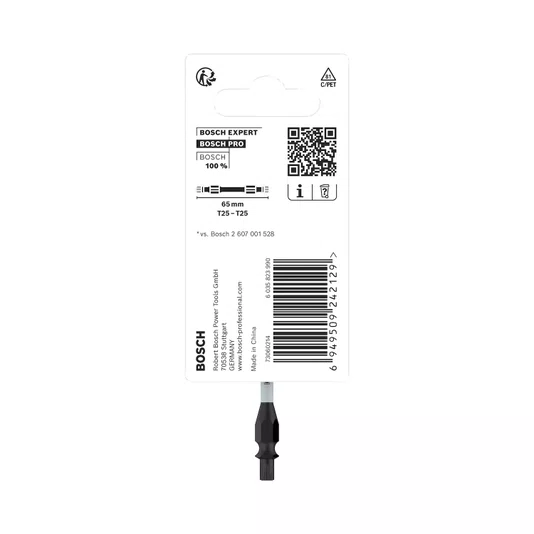 Bosch Bit Ponta Dupla Torx T25 65Mm Pro Impact - 2608522541