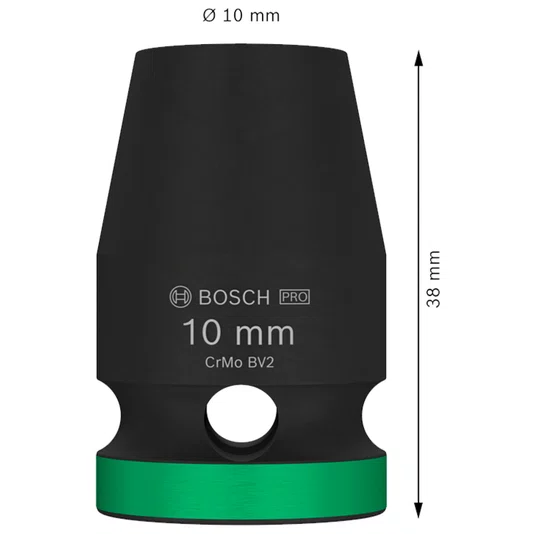 Bosch Soquete 10Mm 1/2" Standard Pro Impact - 2608003043