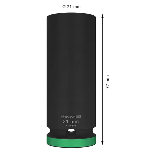 Bosch Soquete Longo 21Mm 1/2" Pro Impact - 2608003052