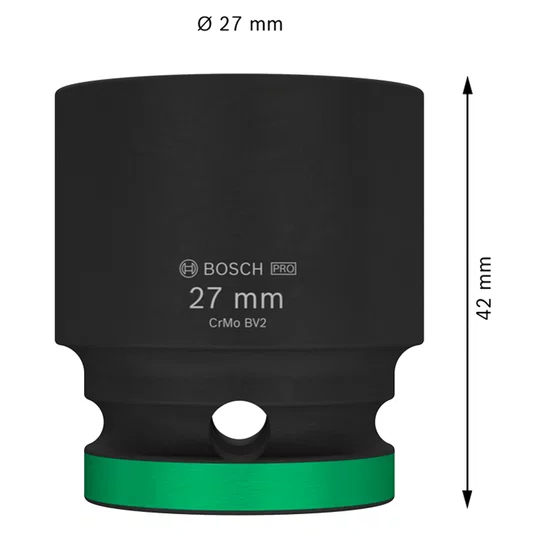 Bosch Soquete 27Mm 1/2" Standard Pro Impact - 2608003056
