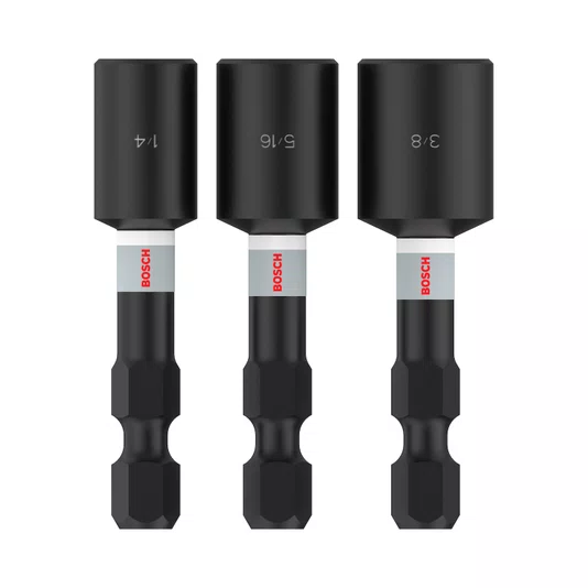Bosch Kit De Soquetes 50Mm Pro Impact Com 3 Peças - 2608521U65