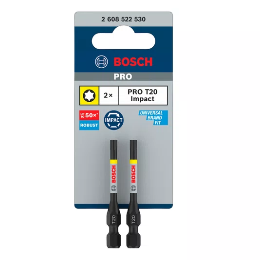 Bosch Par De Bits Torx T20 55Mm Pro Impact - 2608522530