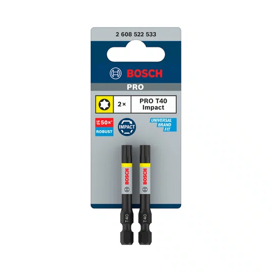 Bosch Par De Bits Torx T40 55Mm Pro Impact  - 2608522533
