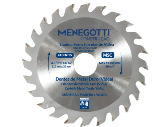 Serra Circular Videa Msm 4.3/8" X 24D - 67303801