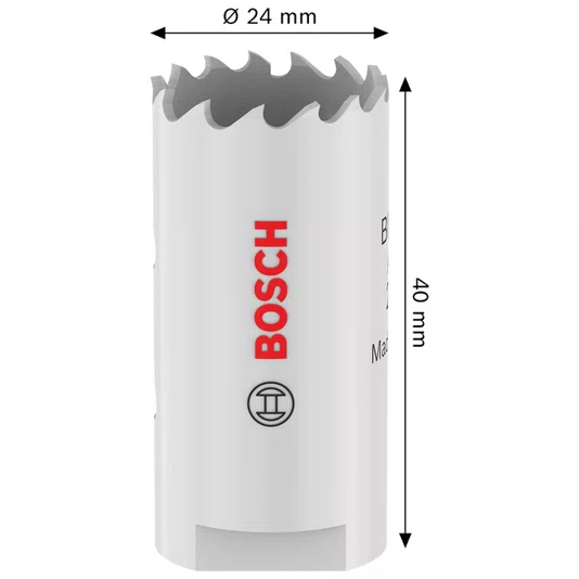 Bosch Serra Copo Rosqueada 24Mm Multimaterial - 2608594565