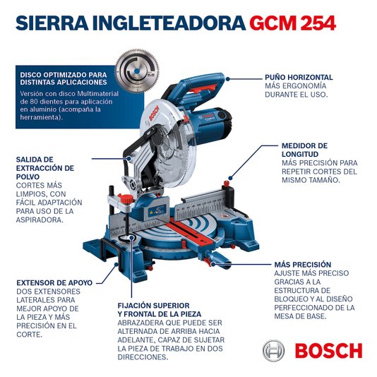 Serra Esquadria Gcm 254 Disc Mad 220V 0601B520E1